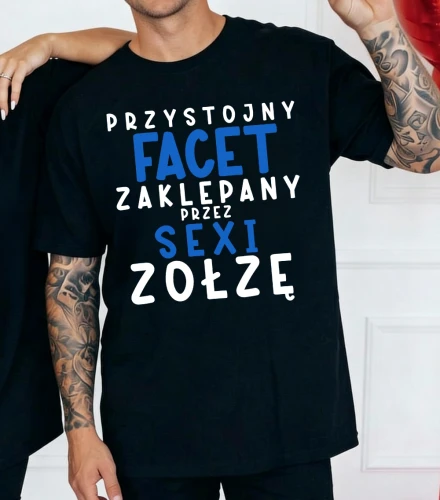 Fajna koszulka na prezent - przystojny facet.webp