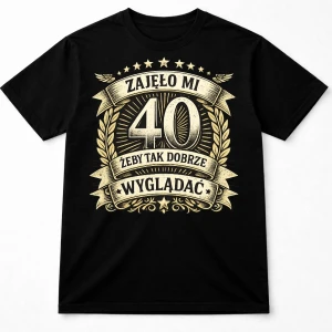 Męska koszulka na 40 urodziny Zajęło mi 40 lat.webp