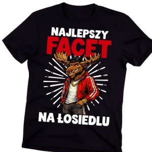 Męska koszulka na prezent - NAJLEPSZY FACET 