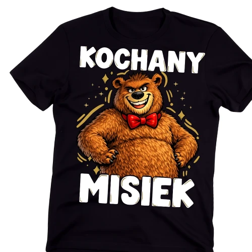 Męska koszulka na prezent - KOCHANY MISIEK.webp