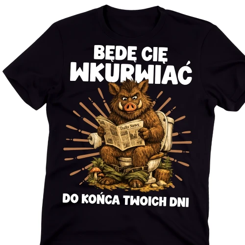 Fajna męska koszulka -BĘDĘ CIĘ WKU.webp