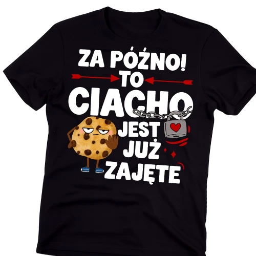Męska koszulka na prezent na Walentynki - to ciacho jest już zajęte z ciastkiem