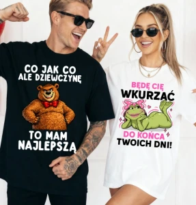 Zestaw koszulek dla pary - dla dziewczyny i chłopaka 