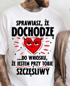Męska koszulka na prezent na Walentynki 