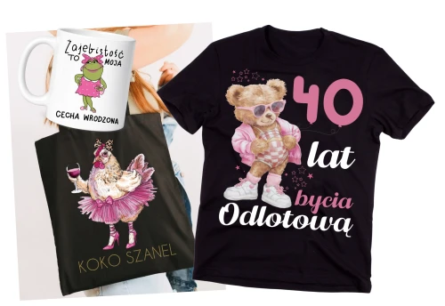 Zestaw prezentowy na 40 urodziny dla koleżanki na prezent BOSKA 40
