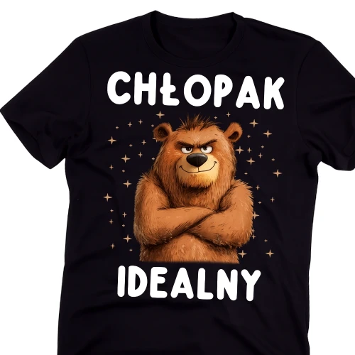 Koszulka dla chłopaka na prezent - CHŁOPAK IDEALNY
