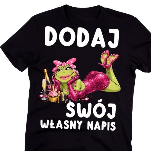 Koszulka z własnym napisem na prezent dla kobiety.webp