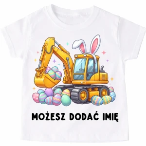 Koszulka Z KOPARKĄ ZAJĄCZKIEM NA WIELKANOC DLA CHŁOPCA.webp
