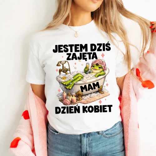 Damska koszulka na prezent na Dzień Kobieta - jestem już zajęta mam dzień kobiet