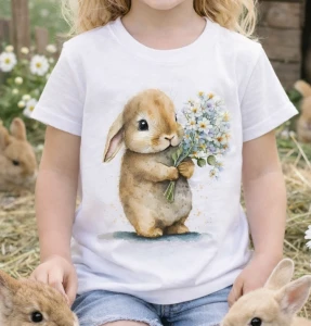 Koszulka z zajączkiem dla dziecka na Wielkanoc.webp