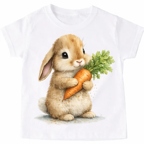 Koszulka z zajączkiem królikiem dla dziewczynki - wzór bunny110