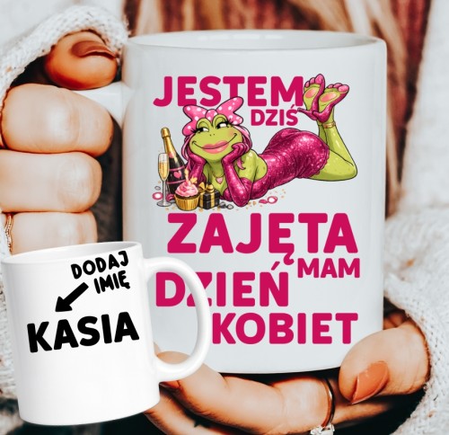 Kubki z imieniem dla koleżanek z pracy na Dzień Kobiet