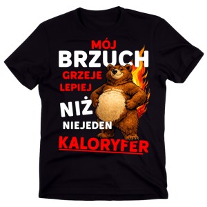 Męska koszulka ze śmiesznym nadrukiem na prezent 