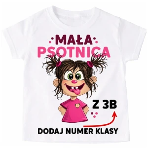 Personalizowane Koszulki dla koleżanek z klasy na Dzień Kobiet - z brunetką 