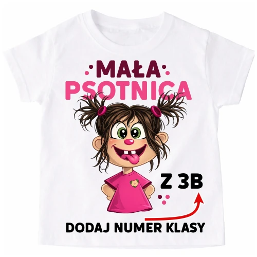 Personalizowane Koszulki dla koleżanek z klasy na Dzień Kobiet - z brunetką