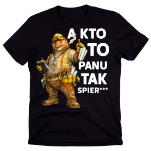 Koszulka dla budowlańca z nosaczem na prezent 