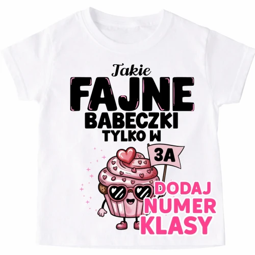 Koszulki dla koleżanek z klasy na Dzień kobiet z numer klasy