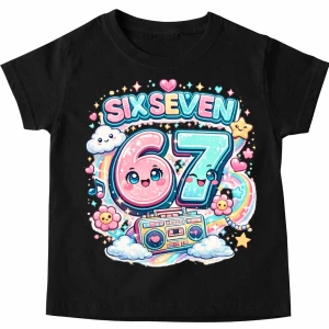 Koszulka z modnym motywem six seven.webp