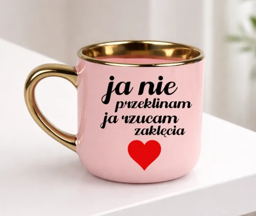 Śmieszny kubek na prezent - JA NIE PRZEKLINAM JA RZUCAM ZAKLĘCIA