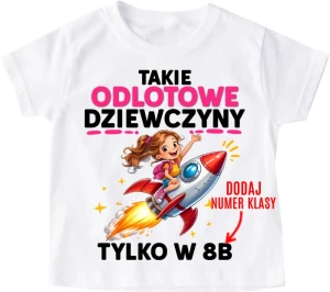 Koszulki dla koleżanek z klasy na Dzień kobiet z numer klasy (