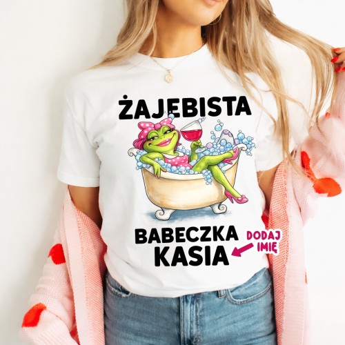 Koszulka żajebista babeczka z imieniem.jpg