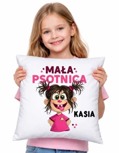 Poduszki dla koleżanek z klasy na Dzień Kobiet z imieniem - brunetka 