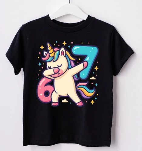 Koszulka dla dziecka z modnym motywem SIX SEVEN ORAZ UNICORNEM 3