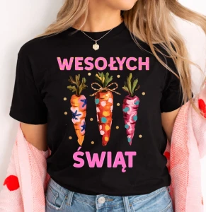 Damska koszulka na Wielkanoc - WESOŁYCH ŚWIĄT  - wesołych56