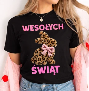 Damska koszulka na Wielkanoc - WESOŁYCH ŚWIĄT  - wesołych58