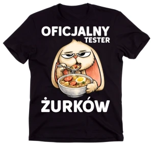 Śmieszna męska koszulka na Wielkanoc - OFICJALNY TESTER ŻURKÓW 