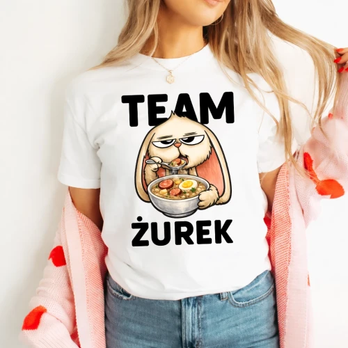 Śmieszna koszulka na Wielkanoc - TEAM ŻUREK .webp