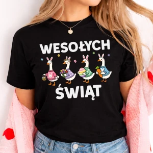 Damska koszulka wielkanocna - WESOŁYCH ŚWIĄT - wesołych889