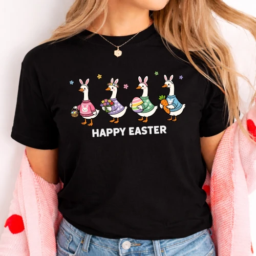 Damska koszulka na Wielkanoc happy Easter - wesołych890