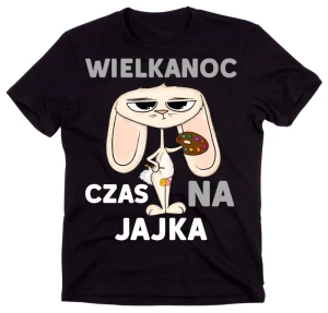 Śmieszna męska koszulka na Wielkanoc - CZAS NA JAJKA 