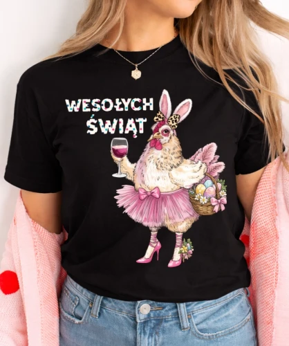 Damska wielkanocna koszulka WESOŁYCH ŚWIĄT - wesołych229
