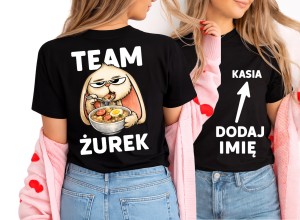 Świąteczna koszulka na Wielkanoc z imieniem - TEAM ŻUREK 