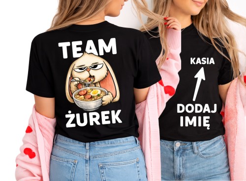 Świąteczna koszulka na Wielkanoc z imieniem - TEAM ŻUREK
