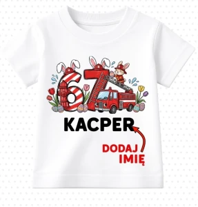 Koszulki dla dzieci z imieniem '' 67 strażak''