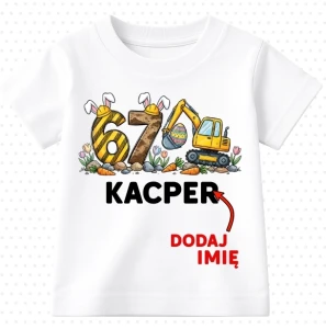 Koszulki dla dzieci z imieniem '' 67 koparka''