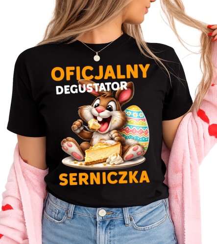 Koszulka damska świąteczna - OFICJALNY DEGUSTATOR SERNICZNA