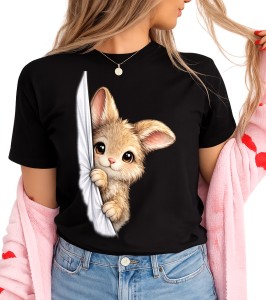 Koszulka damska z zajączkiem - wzór zajączek3