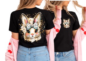 Koszulka damska z zajączkiem na Wielkanoc - wzór zajączek4