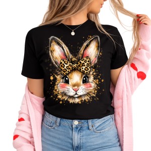 Damska koszulka z zajączkiem - wzór zajączek 6