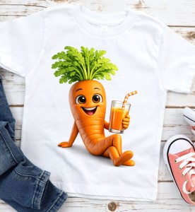 Koszulka w marchewki na Dzień MARCHEWKI DO PRZEDSZKOLA  wzór marchewki3