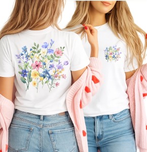 Damska koszulka w kwiaty - kwiatki7