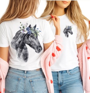 Damska koszulka z koniem 