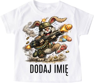 Koszulka na Wielkanoc dla chłopczyka z imieniem - WZÓR KRÓLIK49