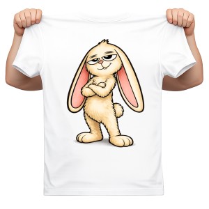 Koszulka z zającem na Wielkanoc - ZAJĄC90