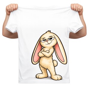 Koszulka na Wielkanoc z zającem na Wielkanoc