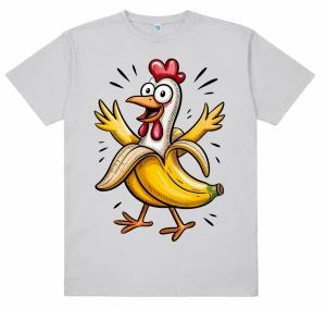 Koszulka męska z kurczakiem w bananie 